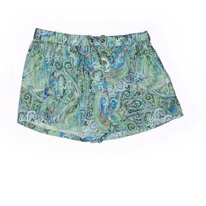 🔥🔥 FIRE SALE 🔥🔥 ZARA GREEN PAISLEY PRINT SILKY DRAWSTRING SHORTS